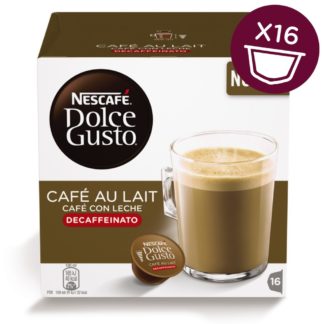 CAPSULAS CAFE DOLCE GUSTO CAFE CON LECHE DESCAFEINADO