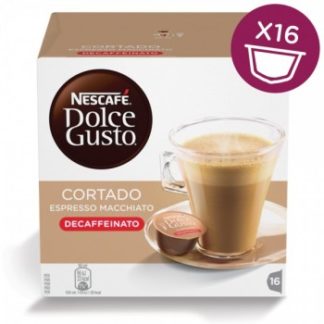 CAPSULAS CAFE DOLCE GUSTO CORTADO DESCAFEINADO