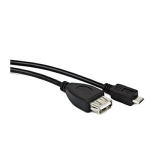 CABLE IGGUAL USB2.0 OTG MICRO NEGRO 15 CM