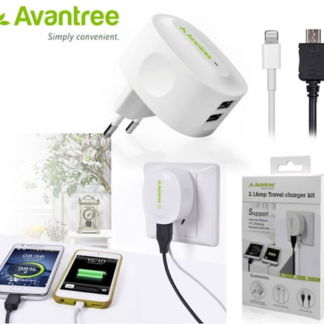 CARGADOR RED AVANTREE 2 USB CARGA RAPIDA