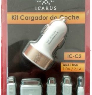 KIT CARGADOR DE COCHE ICARUS IC C2
