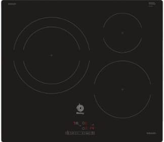 PLACA BALAY 3EB865ER 60CM 3 ZONAS CRISTAL INDUCCION INDEPENDIENTE