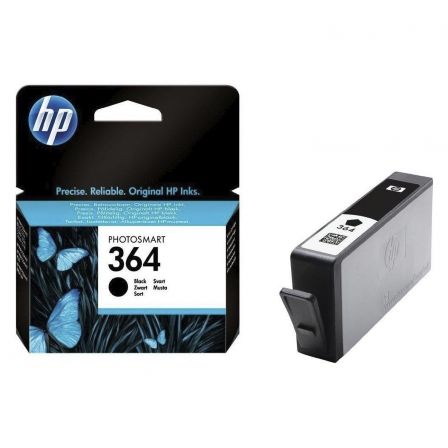 CARTUCHO NEGRO HP Nº364 VIVERA PARA IMPRESORA PHOTOSMART B109A/D5460/C6380/C5380  250 HOJAS